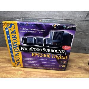 Cambridge SoundWorks FPS2000 Digital Speakers Four Point Surround Sound~New